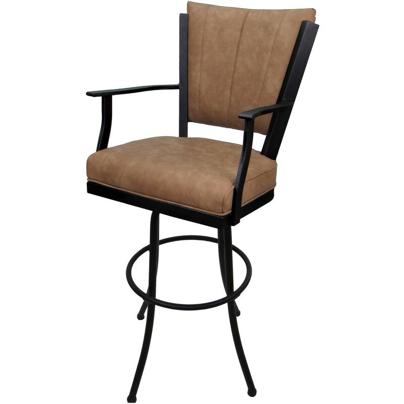Swivel Extra Tall 34" (35") Metal Bar Stool Montana on Noam Base - 34" Seat