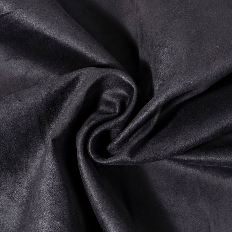 King Size Upholstered Platform Bed with Oversized Padded Headboard, Solid Wood Frame, Black