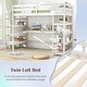 preview thumbnail 8 of 8, Gymax Twin Size Loft Bed w/ Desk & Storage Stairs Solid Wood Loft Bed