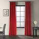 Exclusive Fabrics Signature Blackout Velvet Curtain (1 Panel) - 50 X 96 - Moroccan Red