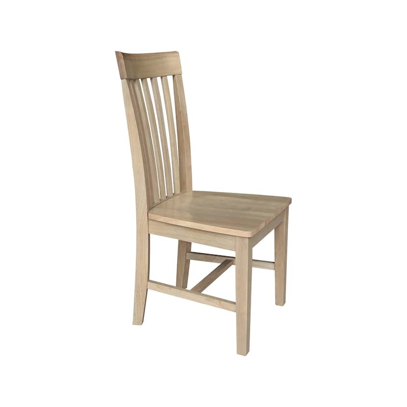 Solid Wood Tall Mission Dining Chairs, Set of 2