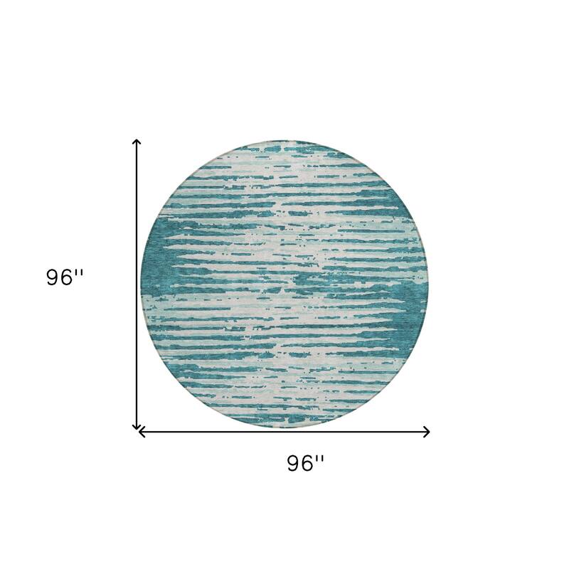 HomeRoots Striped Transitional Rectangle Outdoor Rug