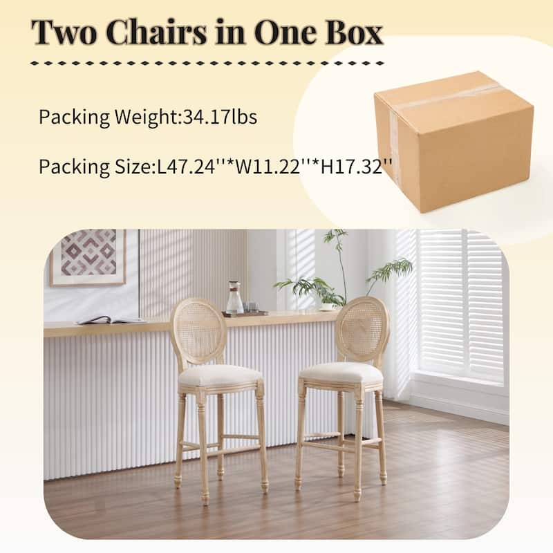 Upholstered Counter Height Chairs Side Chairs Set of 2