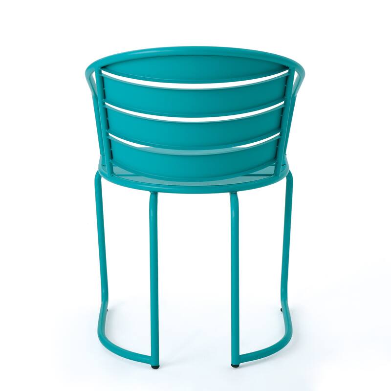 Santa Monica Bstro Set, Curved silhouettes and a matte finish blend modern design with fun