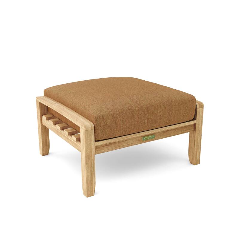 Natsepa Ottoman - Canvas Teak