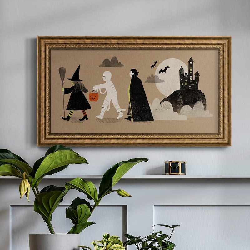 Graphic Halloween Collection D Premium Framed Canvas- Ready to Hang