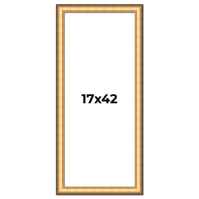 17x42 Frame Gold Plein Aire Solid Wood Picture Frame Width 2 Inches |