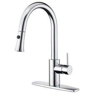 Ultra Faucets Euro Collection Single-Handle Kitchen Faucet With Pull-Down Spray