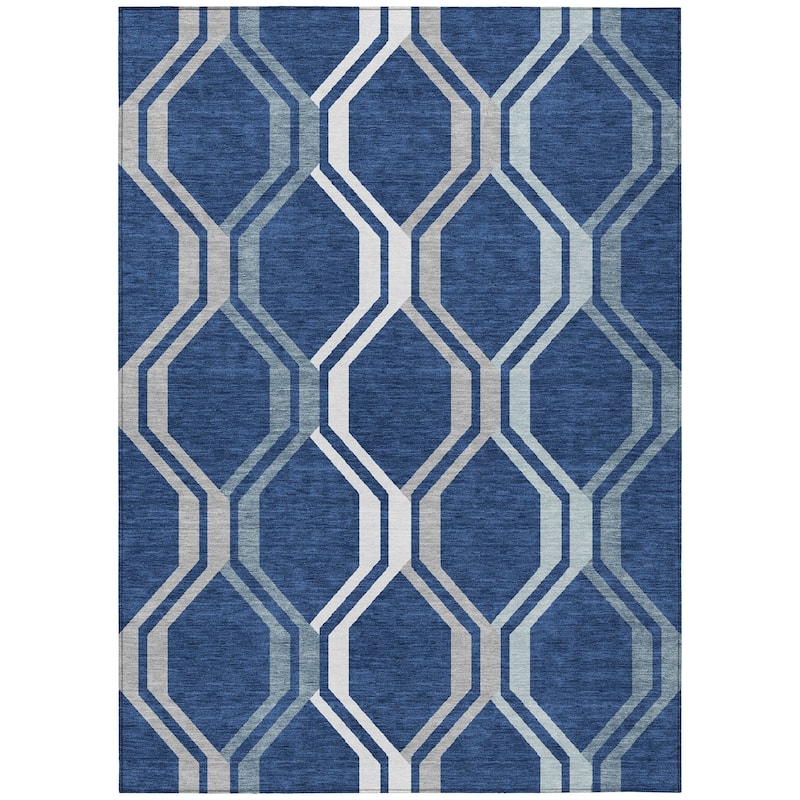 Machine Washable Indoor/ Outdoor Contemporary Dimensions Chantille Rug