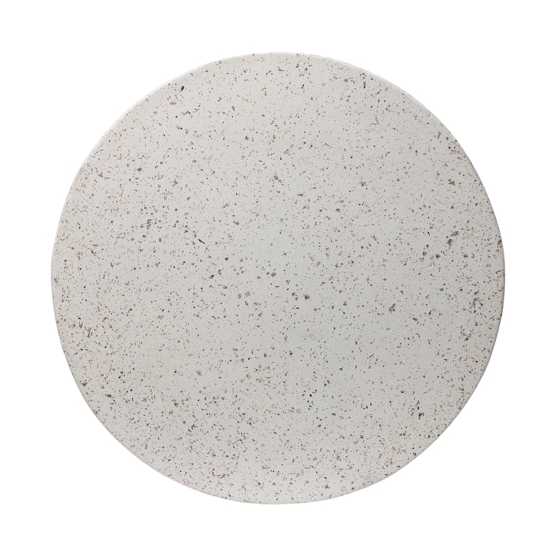 18"H Modern Outdoor MGO Round Side Table Garden Stool - 15.75"L X 15.75"W X 17.75"H