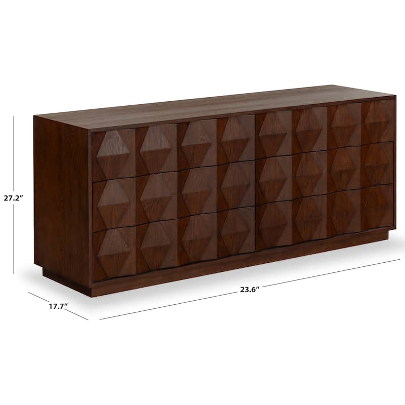 SAFAVIEH Couture Riabelle Wood 6 Drawer Dresser
