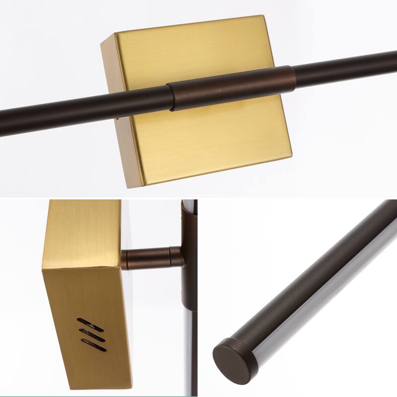 28" Dimmable Integrated LED Metal Wall Sconce, by JONATHAN Y