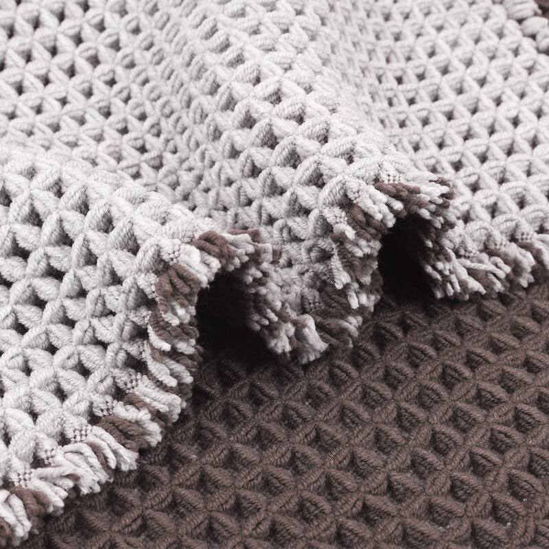 Waffle Bathroom Mat Soft Absorbent Laundry Room Thick Bath Rugs Bohemia Home Gifts