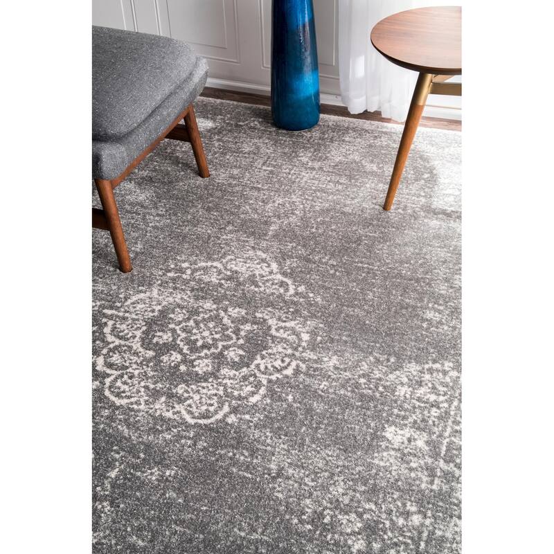 Nuloom Traditional Overdyed Medallion Area Rug