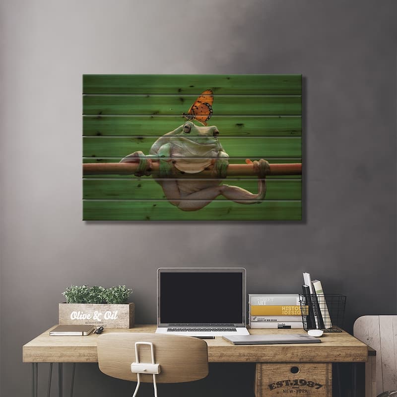 My Best Friend Print On Wood by Edy Pamungkas - Multi-Color
