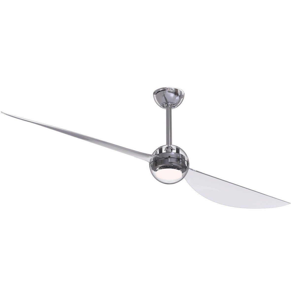 Craftmade Wsp702 Wisp 70 2 Blade Clear Ceiling Fan Remote Wall Control And Led Light Kit Included