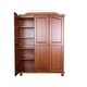 preview thumbnail 15 of 32, Palace Imports 100% Solid Wood Kyle 4-Door Wardrobe Armoire with Optional Mirrored Doors