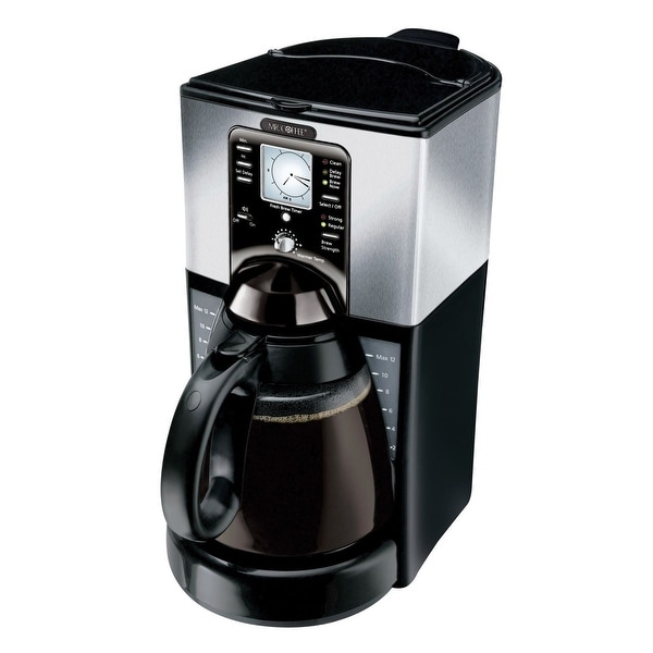 Mr. Coffee FTX45 Programmable Coffeemaker, 12-Cup, Black