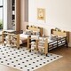 preview thumbnail 47 of 56, Twin Over Twin / Full Over Full Size Metal Detachable Bunk Bed with Ladder and Storage Shelf, Platform Bed Frame Set of 2