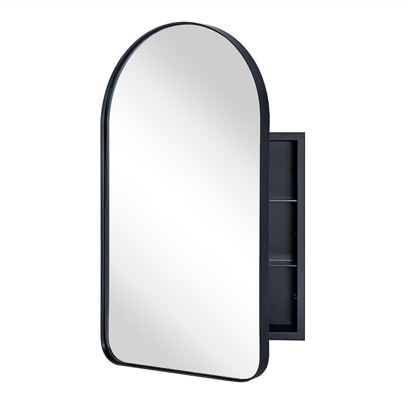 TEHOME Aristes Recessed Framed Medicine with Mirror and