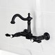 preview thumbnail 3 of 4, Kingston Brass Heirloom Two-Handle 2-Hole Wall Mount Bridge Kitchen Faucet