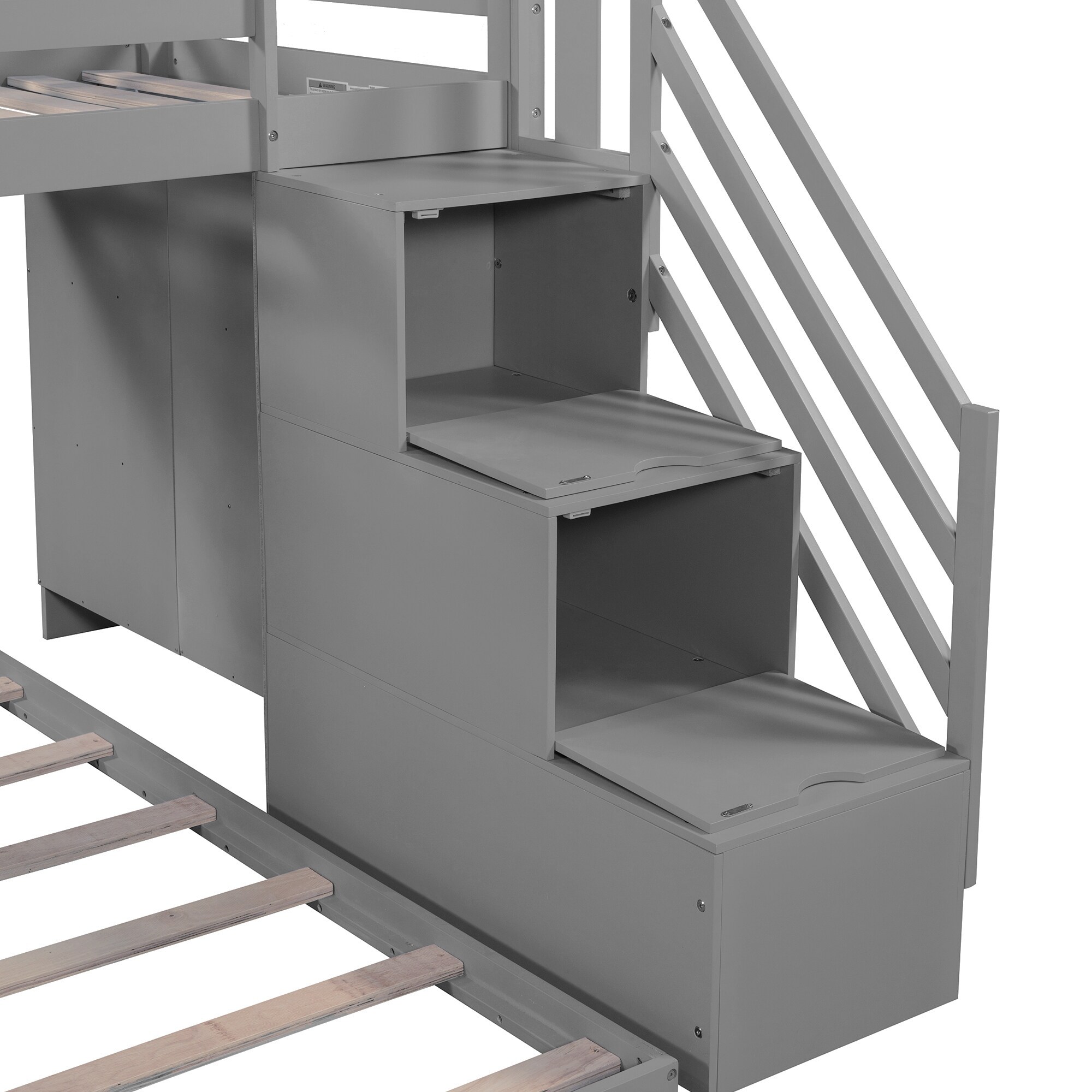 Twin over Full House Roof Bunk Bed-image