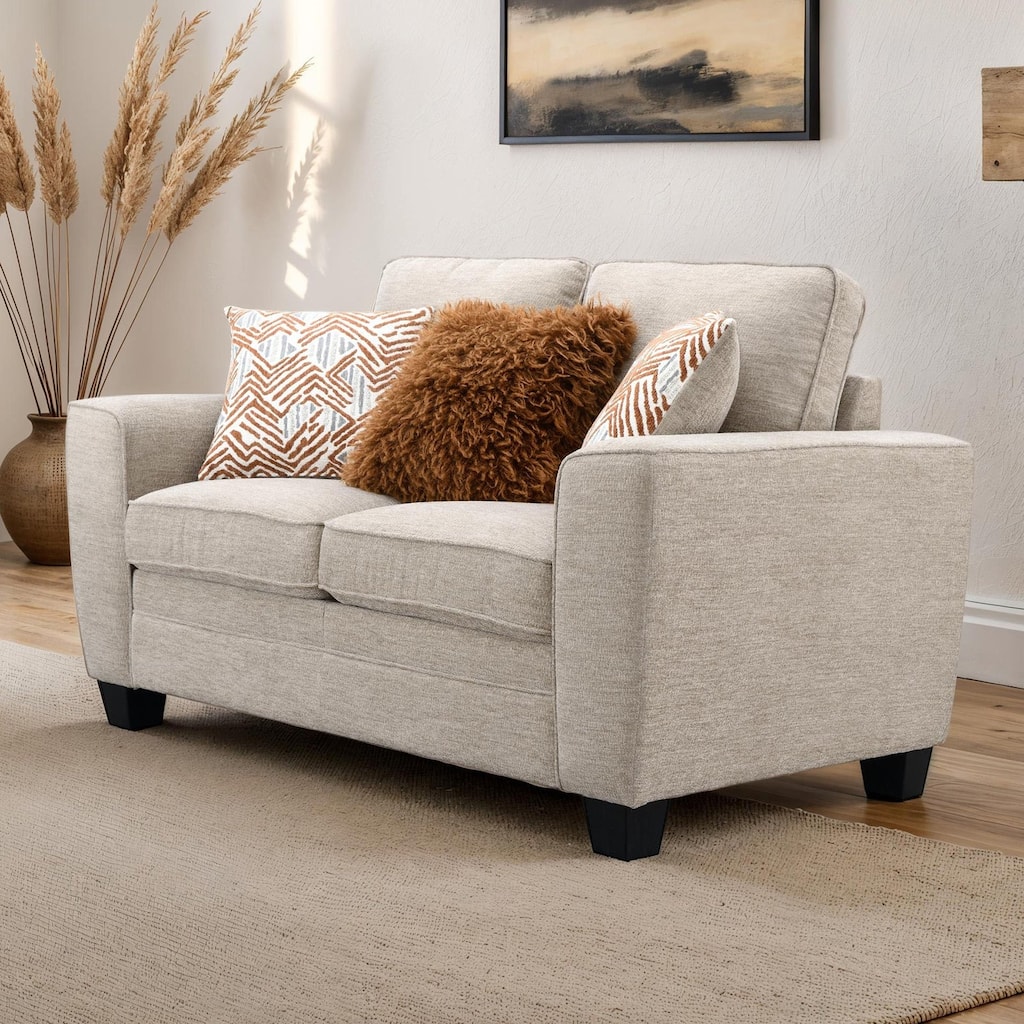 Classic Taupe Finish Loveseat 1pc