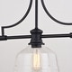 preview thumbnail 5 of 9, Vaxcel Lighting H0293 Beloit 3 Light 37" Wide Linear Chandelier with