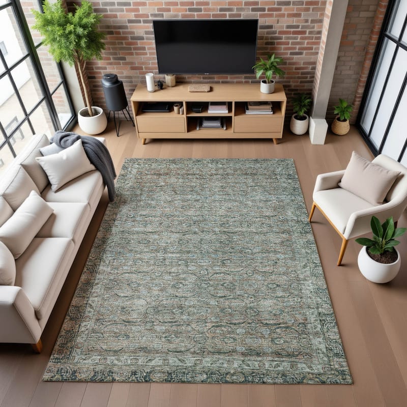 Premium Washable Super Soft Vintage Traditional Mayfield Rug