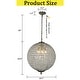 preview thumbnail 9 of 7, CraftHome Vintage Globe Crystal Chandelier in Antique Gold