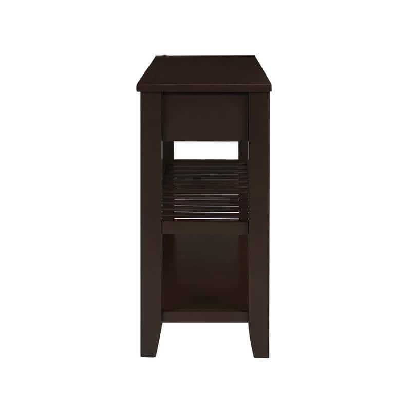 Vintage-Inspired Pine Console Table - Two-Tier Open Shelf Design for Living Spaces‌.