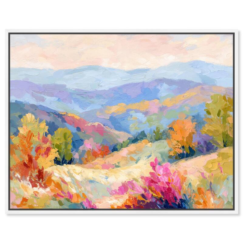 Colorful Valley II Canvas by Art Remedy - White - 36" x 30"