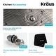 preview thumbnail 10 of 24, KRAUS Standart PRO Stainless Steel 33 in 1-Bowl Farmhouse Kitchen Sink