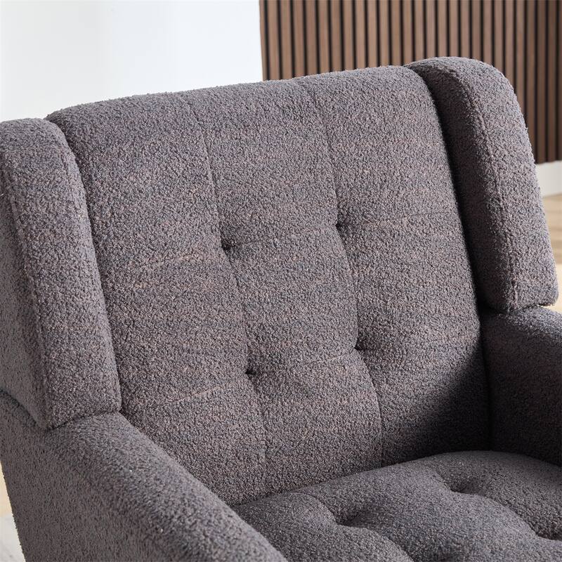 Modern Ergonomics Accent Chair with Black Legs