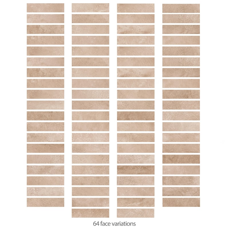 Merola Tile Atlas Brick Cotto 2-3/8" x 9-3/4" Porcelain Floor and Wall Tile