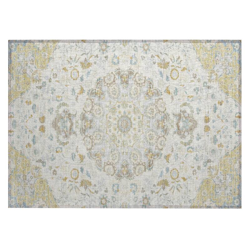 Machine Washable Indoor/ Outdoor Global Eckley Chantille Rug