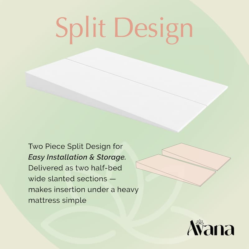 Avana Mattress Elevator - 5" Incline Foam Support Wedge