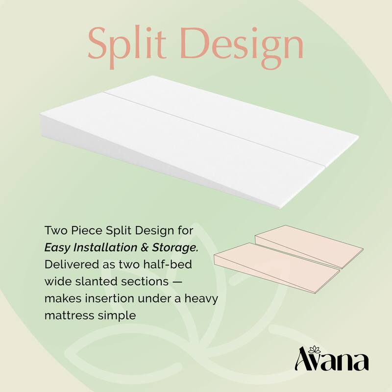 Avana Mattress Elevator - Under Bed 7-Inch Incline Foam Support