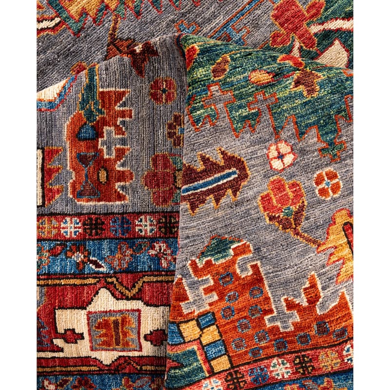 Serapi One-of-a-Kind Hand-Knotted Area Rug - Gray - 7' 10" x 9' 10"