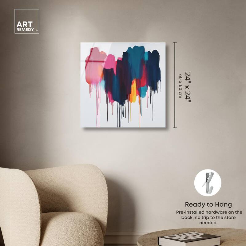 Glacier Color Glide Acrylic by Art Remedy, Ready to Hang