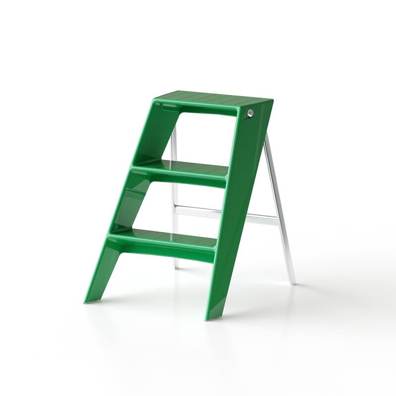 Home Folding Ladder Frame Indoor Multi-Functional Thick Folding Ladder Stool Simple Creative Anti-Slip Plastic Edge