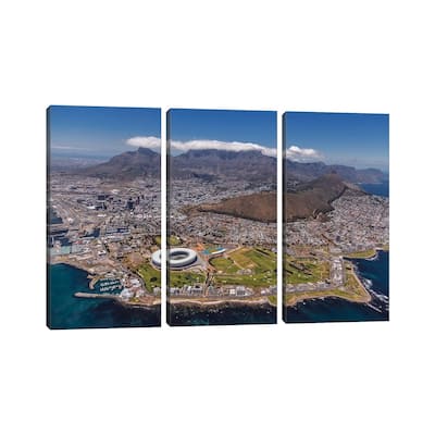 iCanvas "South Africa - Cape Town" by Michael Jurek 3-Piece Canvas Wall Art Set