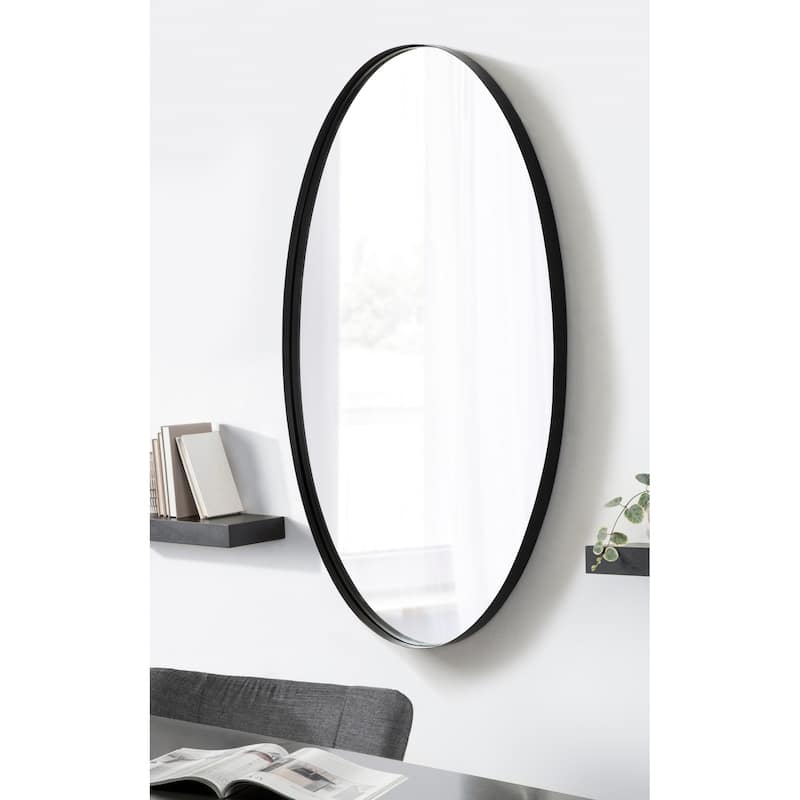 Kate and Laurel Rollo Oval Framed Wall Mirror