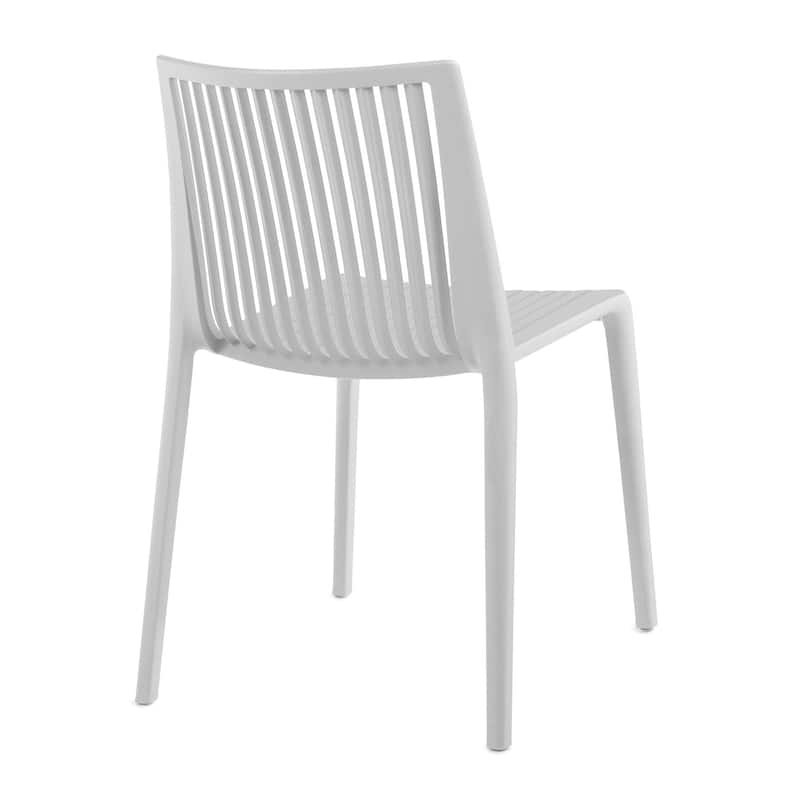 WRGHOME Modern Stacking Patio Dining Side Chair Indoor/Outdoor (Set of 2) - 32.28'' H X 21.26'' W X 22.04'' D