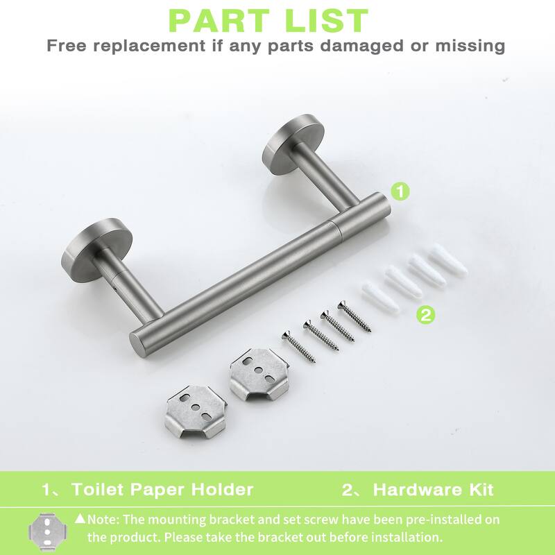Wall-Mount Toilet Paper Holder Flexible Pivot TP Holder