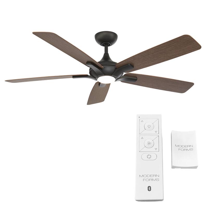Mykonos Indoor and Outdoor 5-Blade Smart Ceiling Fan 60in with 3000K LED Light Kit and Remote Control
