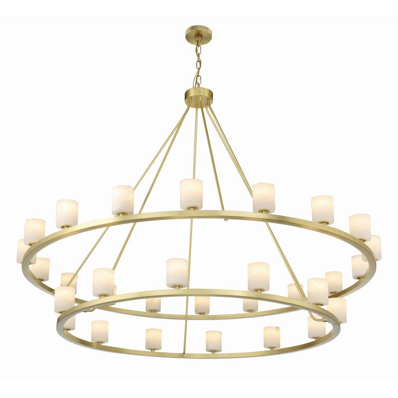 Crystorama Lighting Group ARA-10269-ST Aragon 30 Light 59" Wide LED