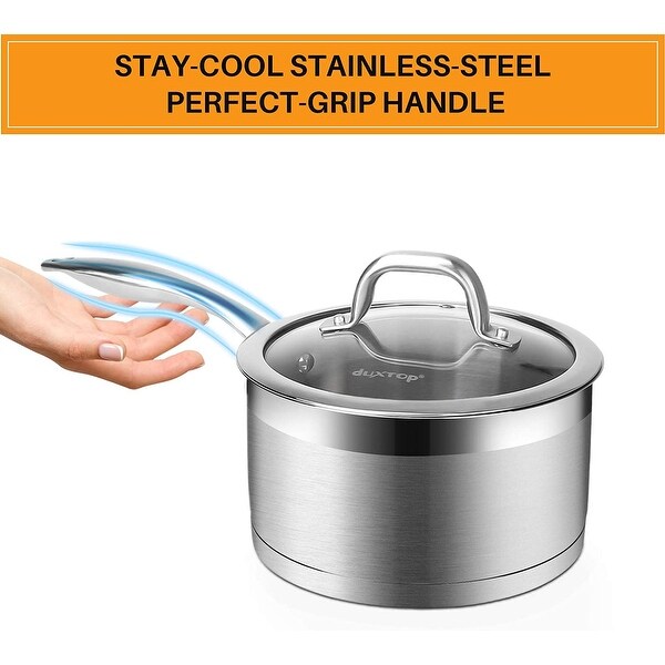 Duxtop Professional Stainless Steel 10PC Pots and Pans Set - Oven