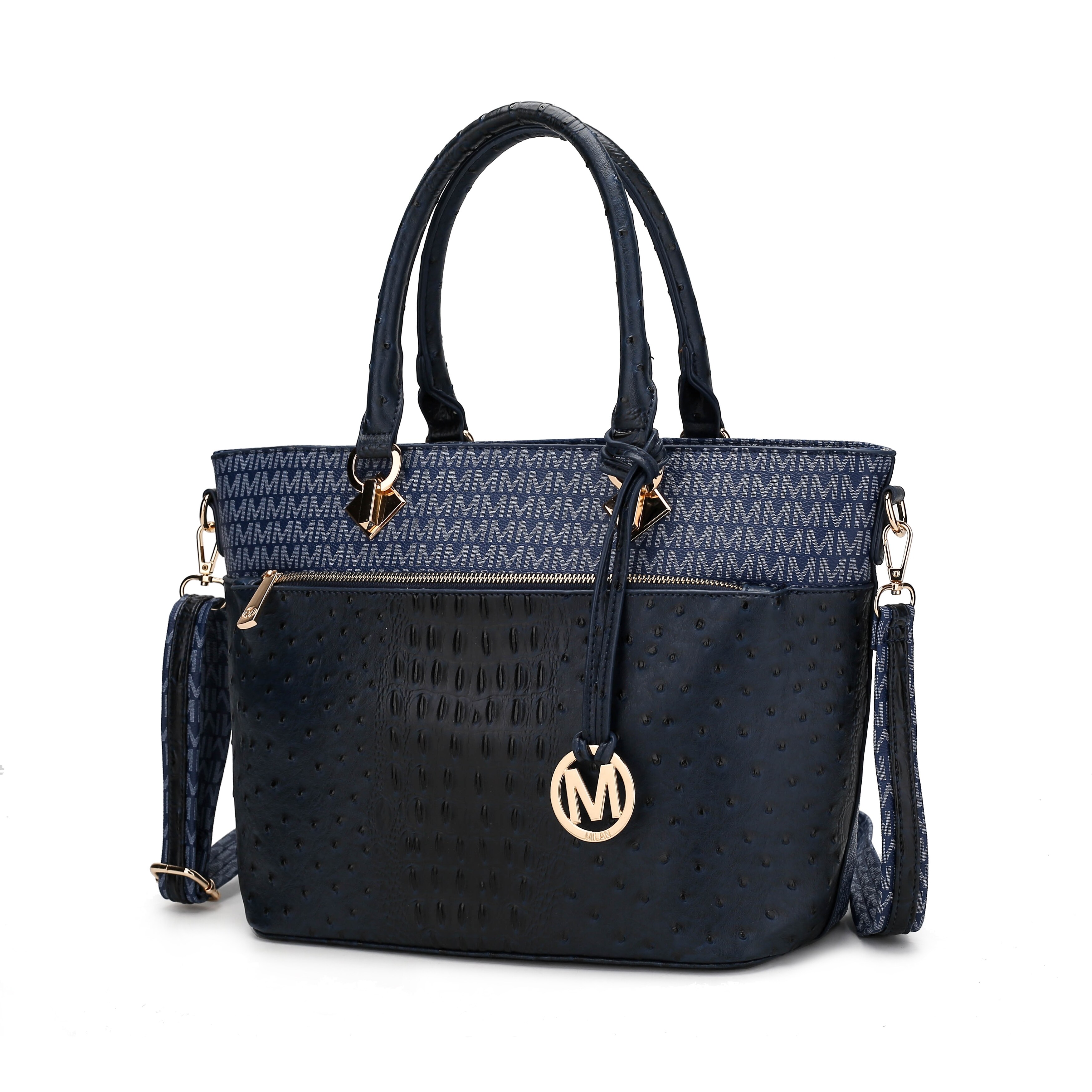 croc embossed tote