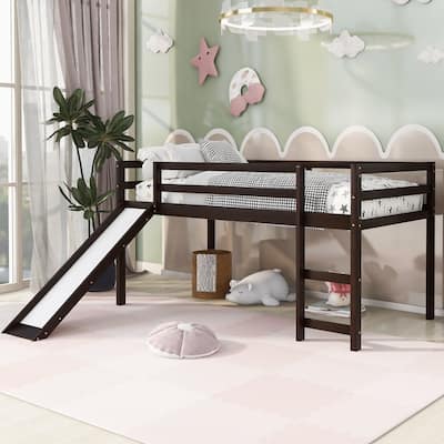 Twin Solid Wood Loft Bed with Multifunctional Design